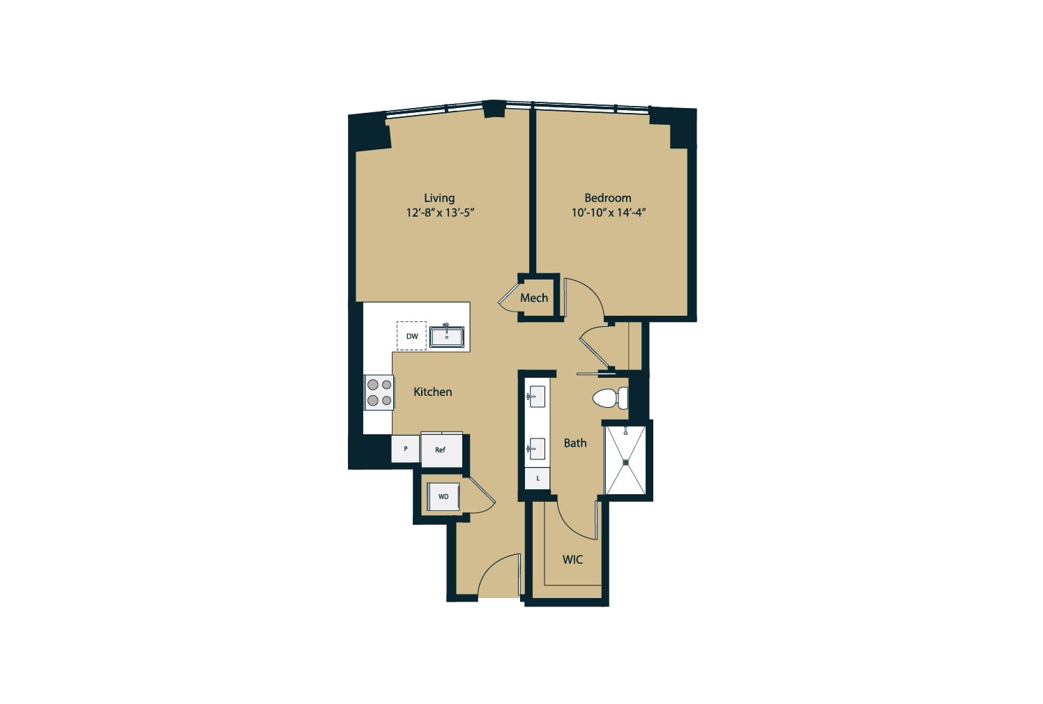 Floor plan layout diagram for A3